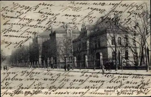 Ak Berlin Tiergarten Moabit, Kaserne 4. Garde Regt. z. F.