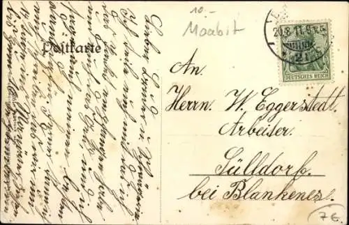 Ak Berlin Tiergarten Moabit, Kaserne 4. Garde Regt. z. F.