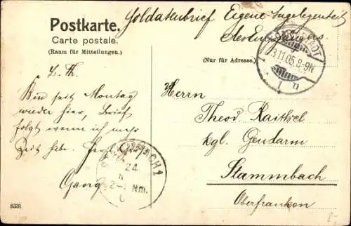 Ak Kranichstein Darmstadt in Hessen, Jagdschloss Kranichstein, Partie am Teich