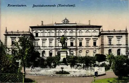 Ak Kaiserslautern, Partie am Bezirkskommando, Kontrollamt