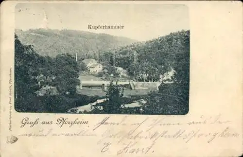 Ak Pforzheim im Schwarzwald, Kupferhammer