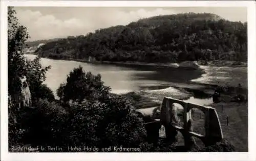 Ak Kalkberge Rüdersdorf bei Berlin, Hohe Halde und Krämer See