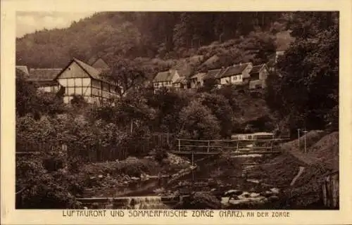 Ak Zorge Walkenried im Harz, an der Zorge