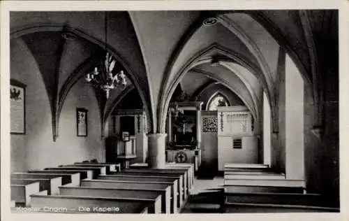 Ak Chorin in der Mark, Kloster  Innenansicht der Kapelle, gotische Architektur