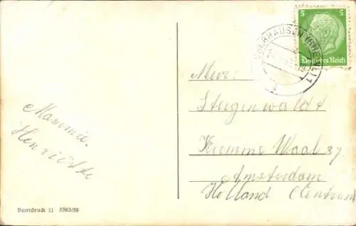 Ak Oberhausen Rhein, Rathaus