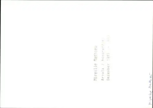 Ak Sängerin Mireille Mathieu, Portrait