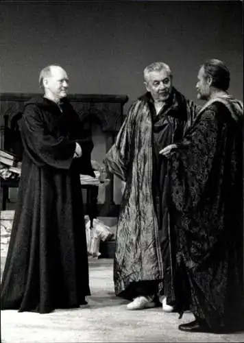 Ak Schauspieler Norbert Kollakowsky, Friedthardt Kazubko, Karl Walter Dies, Die Heilige Johanna