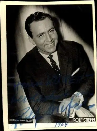 Ak Parodist Rolf Stiefel, Portrait, Autogramm