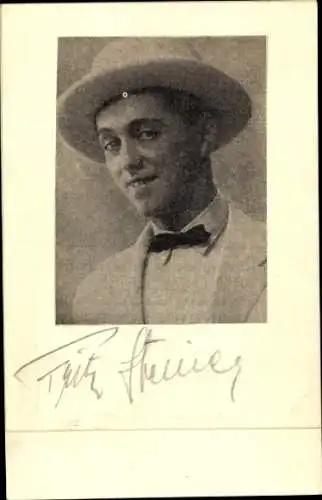 Ak Schauspieler Fritz Steiner, Portrait, Autogramm