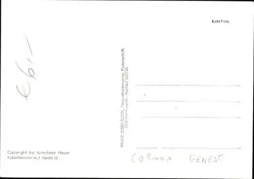 Ak Schauspielerin Gudrun Genest, Portrait, Autogramm