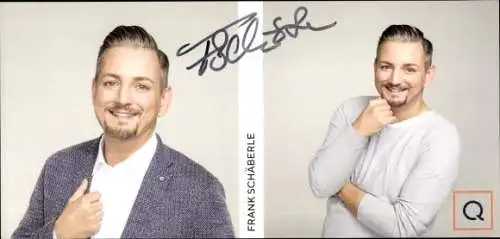 Ak Moderator Frank Schäberle, Portrait, QVC, Autogramm