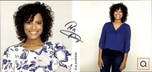 Ak Moderatorin Pia Ampaw, Portrait, QVC, Autogramm