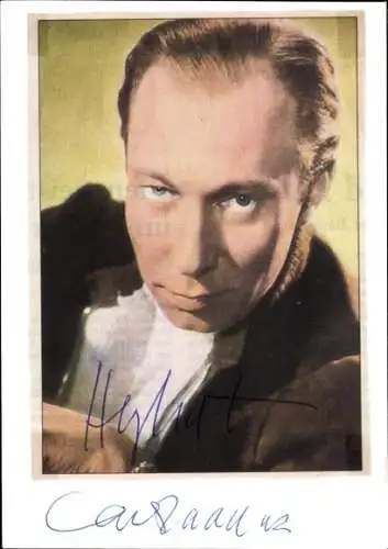 Ak Schauspieler Carl Raddatz, Portrait, Autogramm