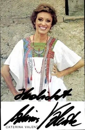 Ak Sängerin Caterina Valente, Portrait, Autogramm