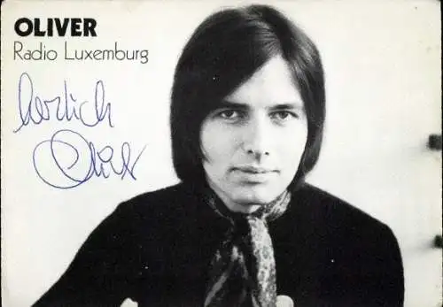 Ak Moderator Oliver Spicker, Portrait, Radio Luxemburg, Autogramm