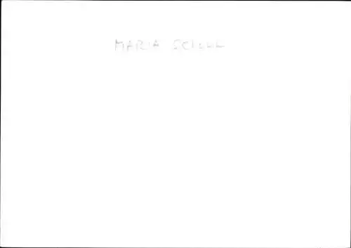 Ak Schauspielerin Maria Schell, Autogramm