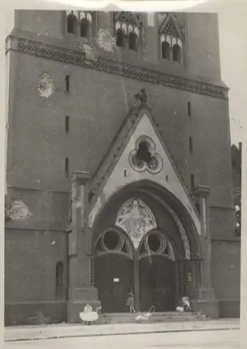 Original Foto Berlin-Kreuzberg, Am Urban, Melanchthon-Kirche, um 1946