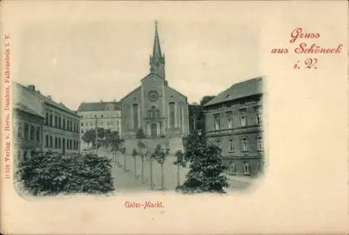 Ak Schöneck im Vogtland, Untermarkt