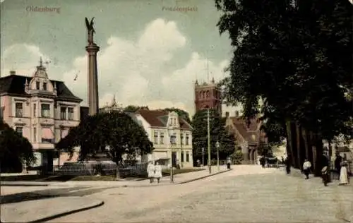 Ak Oldenburg in Oldenburg, Friedensplatz