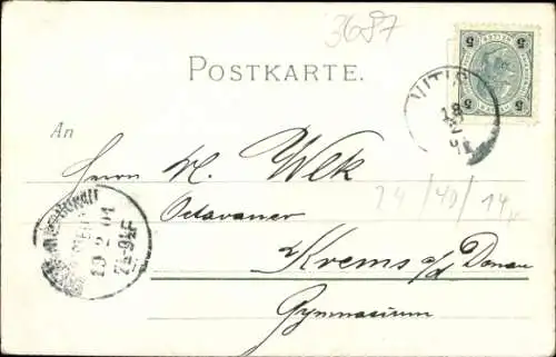 Studentika Litho Studenten, alte Burschenherrlichkeit