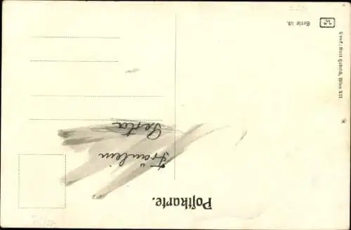 Studentika Künstler Ak Braun, Studenten, Mensur