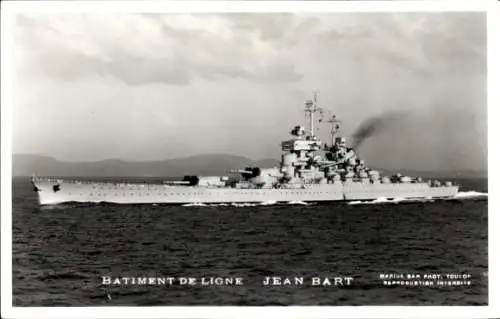 Ak Französisches Kriegsschiff Jean Bart, Schlachtschiff