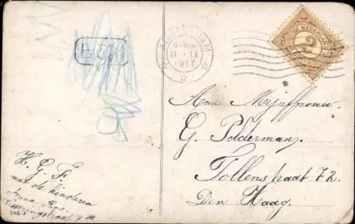 Künstler Ak Reiterin, Pferd