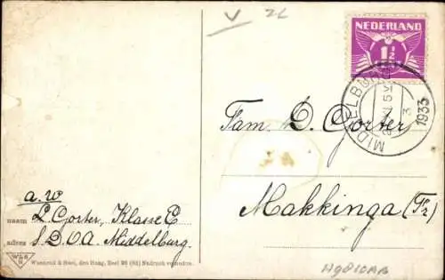 Ak Mädchen auf Eselskarren, Nun gehen wir