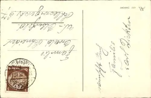 Litho Glückwunsch Neujahr, Kinder