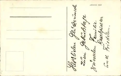 Ak Glückwunsch Neujahr, Schneemann, Knabe