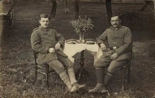 Foto Ak Deutsche Soldaten in Uniform, Portrait