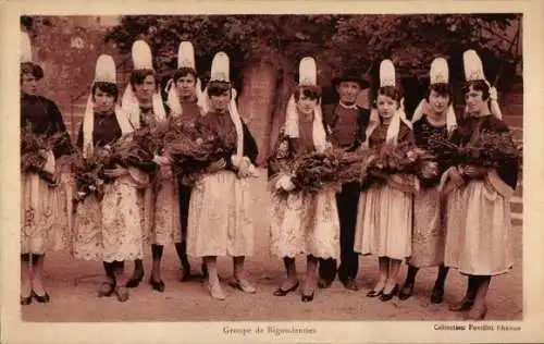 Ak Gruppenbild der Frauen in französischen Trachten
