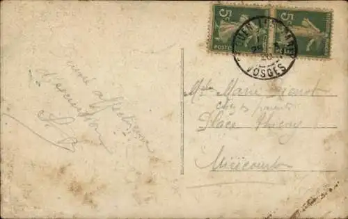 Ak Veilchen, Blumenvase