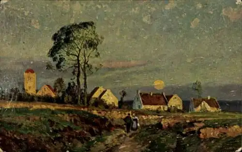 Künstler Ak Meinzolt, Geo M., Sommerabend