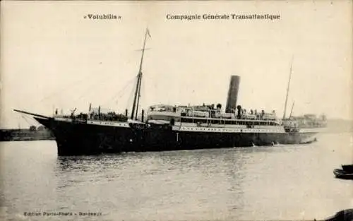 CPA Compagnie Générale Transatlantique, Paquebot Volubilis