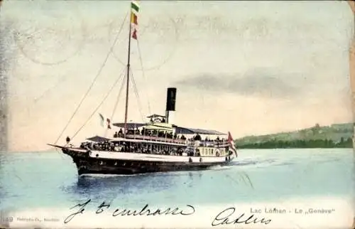 CPA Lac Leman, Dampfer Le Genève