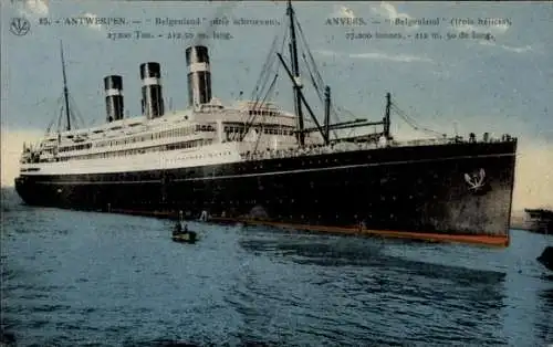 Ak Dampfer Anvers