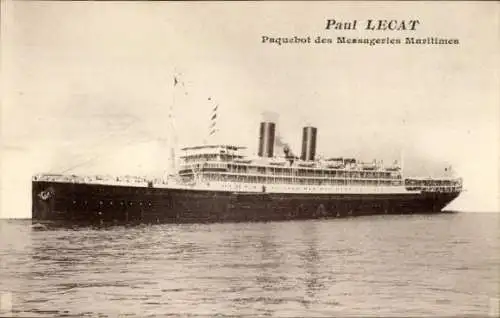 Ak Ozeandampfer Paul Lecat