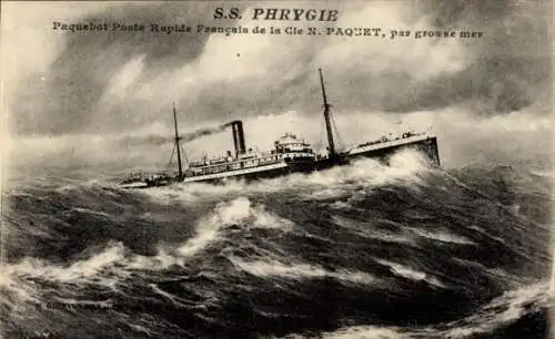 Ak Dampfer Phrygie, Compagnie de Navigation Paquet, CNP
