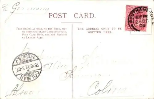 Ak Union Castle Liner Briton auf dem Meer