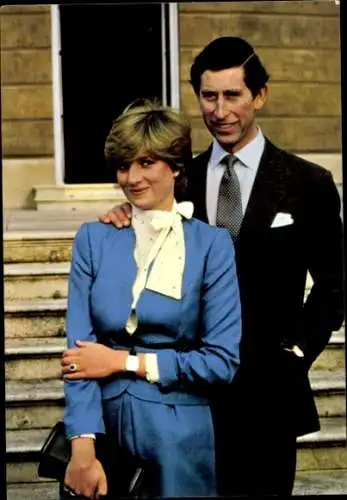 Ak Prinz Charles und Prinzessin Diana, Porträt