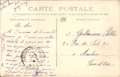 CPA Juvisy-Essonne, Vue générale, prise du pont des Belles-Fontaines