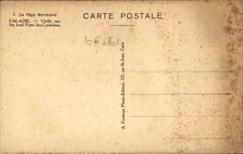 Ak Falaise Calvados, Teilansicht