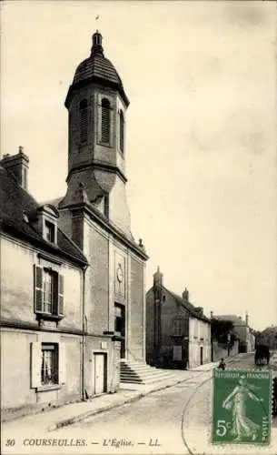 Ak Courseulles sur Mer Calvados, Kirche