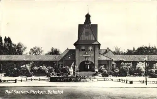 Ak Pieskow Bad Saarow in der Mark, Bahnhof