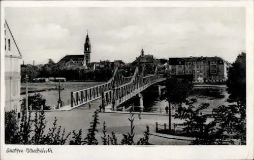 Ak Kosierz Kossar Cossar Crossen Oder Ostbrandenburg, Brücke