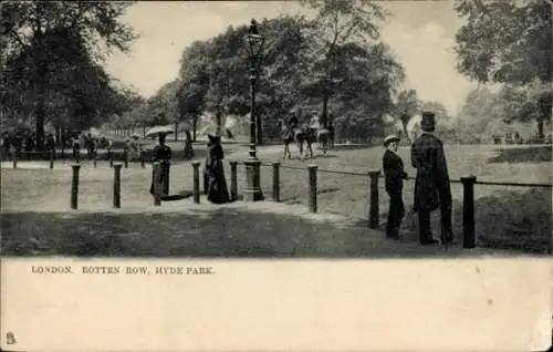 Ak London City England, Rotten Row, Hyde Park