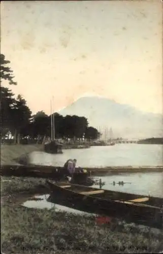 Ak Fuji Präfektur Shizuoka Japan, Berg, Uferpartie