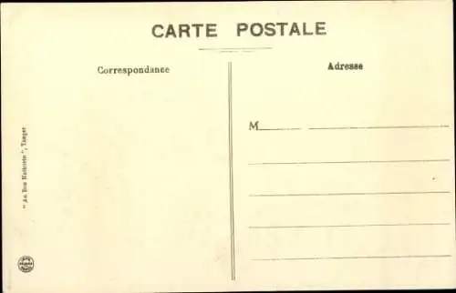 Ak Tanger Marokko, Hafen mit Booten, Stadtansicht