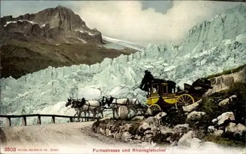 Ak Kanton Uri, Furkastraße, Rhonegletscher